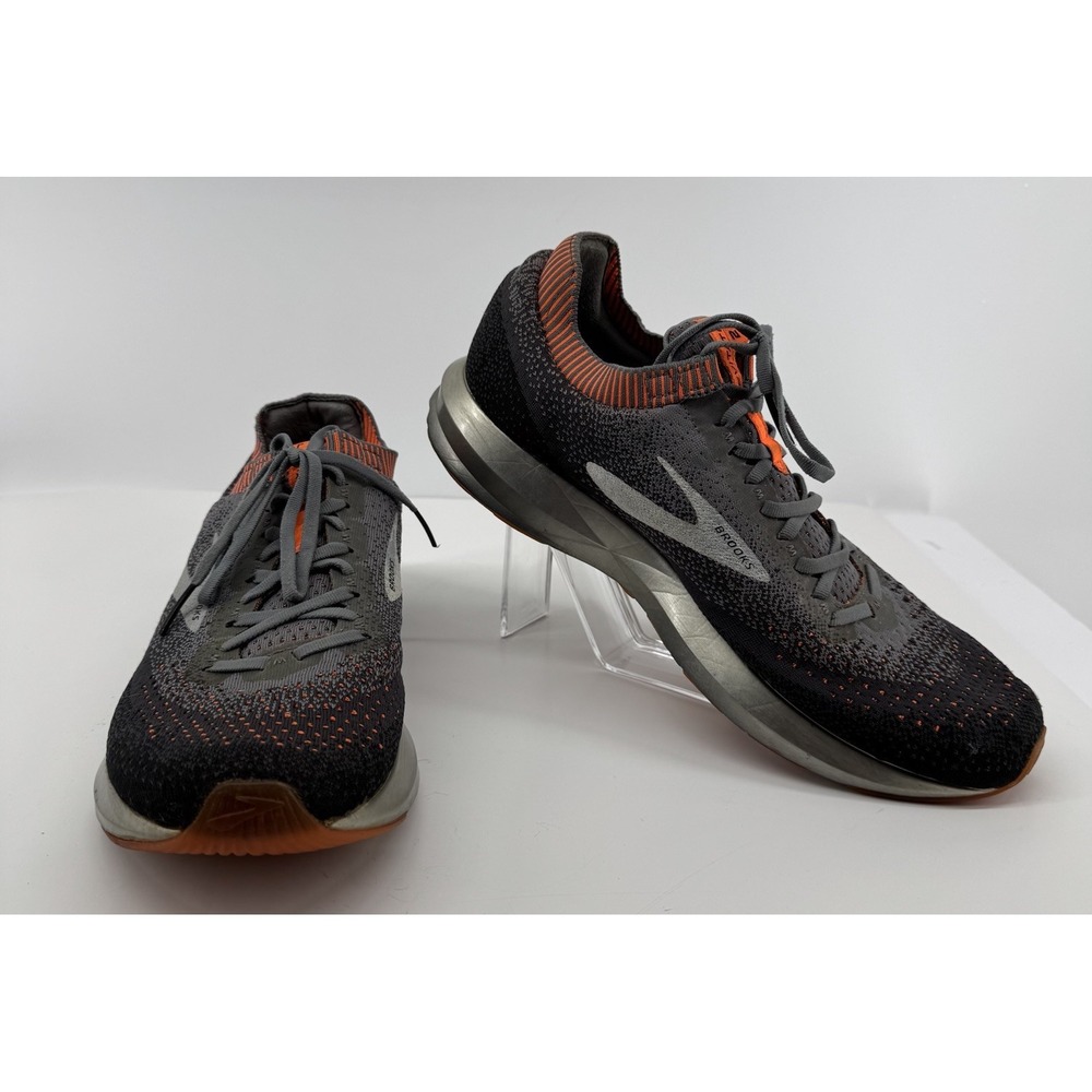 Brooks Levitate 2 Gray Orange Mens Athletic Running Shoes Size 13 Gorpcore Sport